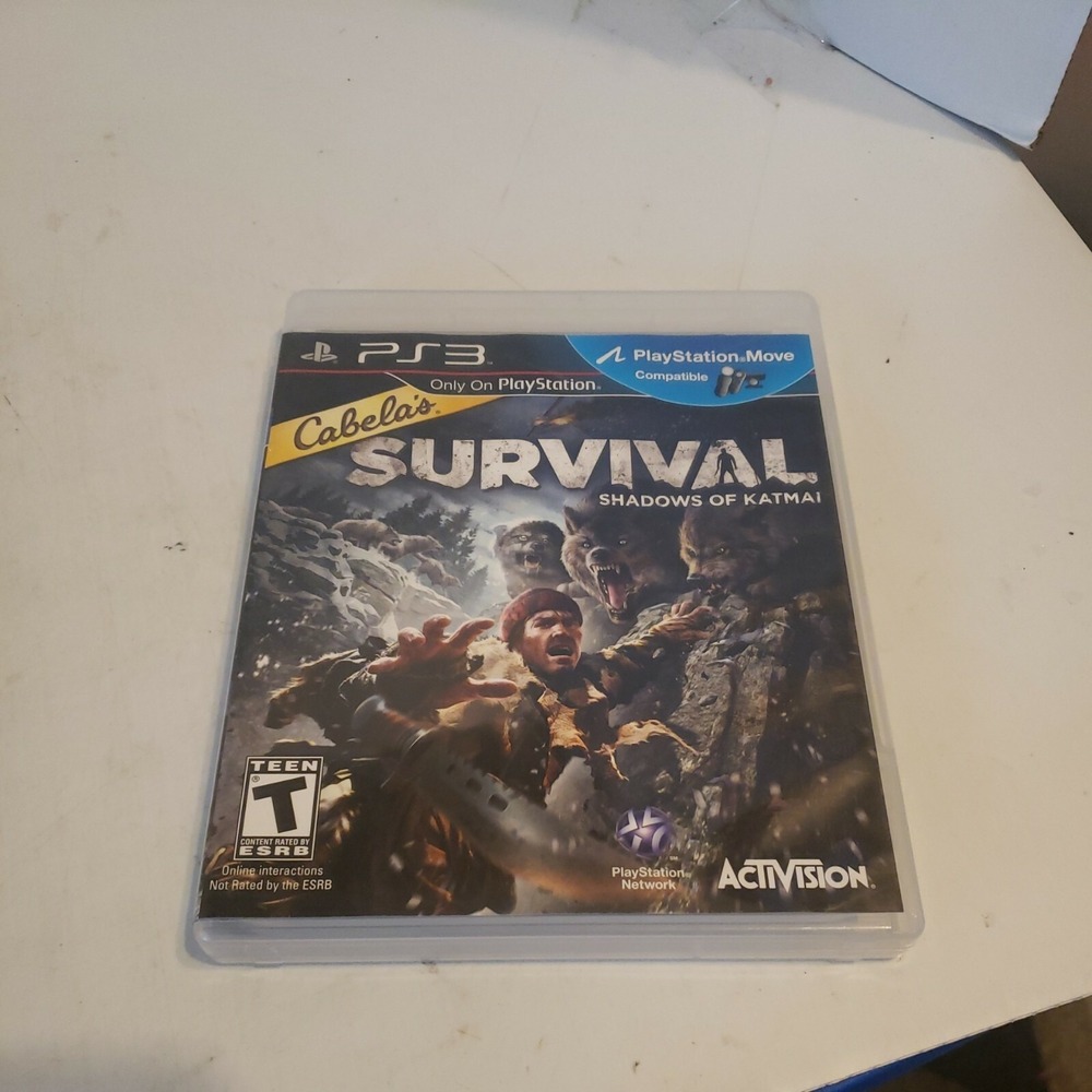 Cabela's Survival: Shadows of Katmai (Sony PlayStation 3, 2011) Complete Manual‎